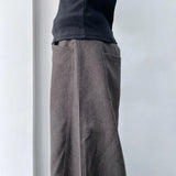 Belted Curved Balloon Trousers