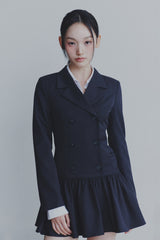 LIORA JACKET DRESS charcoal