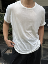 Liv layered u-neck short sleeve t-shirt