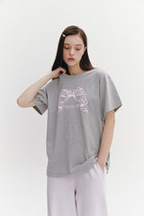 リボンボクシーT　グレー