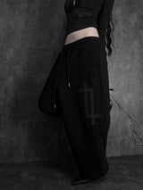 cross square stud pants (2color)