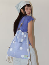 SHELL CAP SLEEVE T (BLUE)