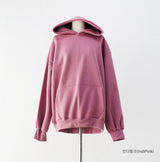 Unisex Diction Embroidered Sheepskin Overhood