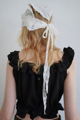 Pure frill blouse_black