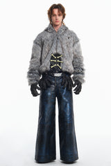 Embryo faux fox eco-friendly fur coat