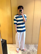 デイリーリネンアイスバンディングワイドパンツ