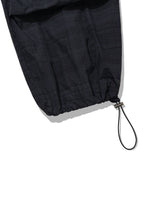 RUFFLE CHECKERED SKIRT CARGO PANTS(BLACK)