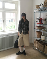 Telling Oversized Pocket Check Shirt