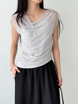 double shirring top