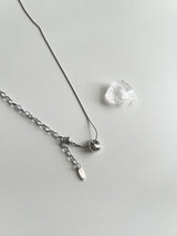ddo vertical bold donut coin two way ロングレイヤードネックレス