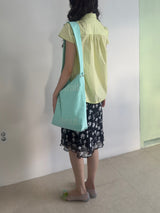 Vintage String Pintuck Shirts - Lime Green