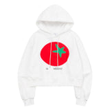 トマトプリントフードTユニセックス (2Color)