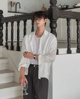 Mirow See-through Basic Long Sleeve Shirt