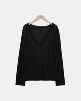 ルニル ドット レース ロングスリーブ Tシャツ