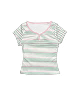 mint candy baby tee