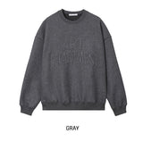 Art wool patch sweatshirt
