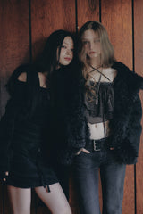 ベラベルトブーツカットデニム black