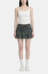 Miel Wrap Frill Mini Skirt
