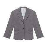Oversized single-breasted jacket