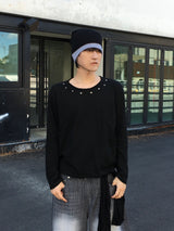 Loop Slub Eyelet Long Sleeve 2C