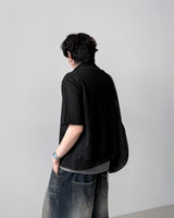 Derron Stud Half Zip-Up