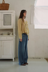 Mild denim pants