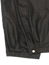 NYLON STUD PINTUCK PANTS (DARK GREY)