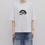 ホーリー ヴィンテージ リップス オーバーフィット 半袖Tシャツ_WHITE