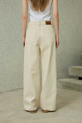 NOAH WIDE PANTS / BEIGE