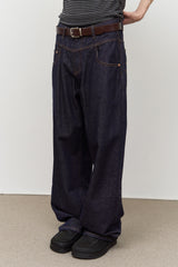 Blade Stitch Wide Denim