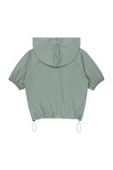 FLOWER EYELET HOOD JACKET