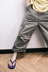 Vintage Military Capri Cargo Pants (Washed Khaki)
