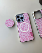 [MADE]スイートレオパード シルバーエポキシ MagSafe iPhoneケース