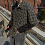 ASCLO Like Layered Check Shirt (2color)