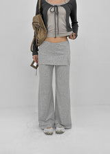 [MADE] Pompo Cooling Slit Skirt Pants (Set Available)