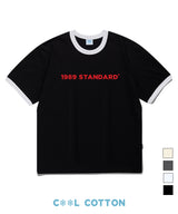 BASIC LOGO Cool Cotton Ringer Short Sleeves (SRSSTD-0006)