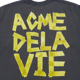 24FW TAPE TYPOGRAPHIC SHORT SLEEVE T-SHIRT CHARCOAL