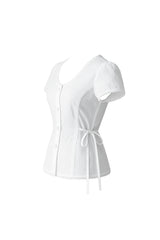 Teard Slim Fit Lace Blouse