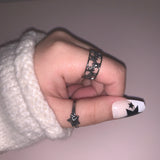 Vintage Star Twist Open Ring