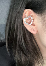 Heart Ear cuff Earring 1PC