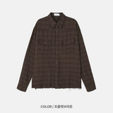 ラビローエッジチェックシャツ (4 Colors)