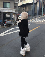コーデュロイフードジャンパー