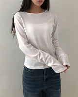 Kobon ラウンドネック ロングスリーブ Tシャツ