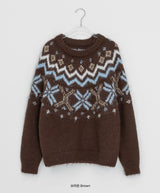 Belhi Hairy Nordic Over Round Knit