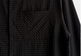 Look Authentic Embossed Check Seersucker Oversized Shirt