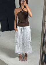 FLOWER PASTEL BERMUDA PANTS