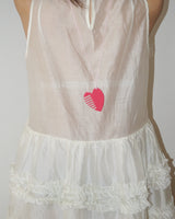VANLENTINE HEART BRUSH KEYRING (PINK)