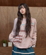 Stripe Dolphin Long Sleeve T-shirt