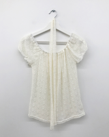 Blossom Lace T-shirt + Scarf (4color)
