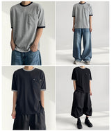 Woofer Rivet Pocket Ringer Short Sleeve Tee (2 colors)